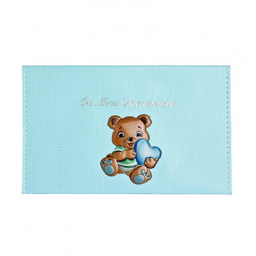 Porta Documentos Urso Azul...