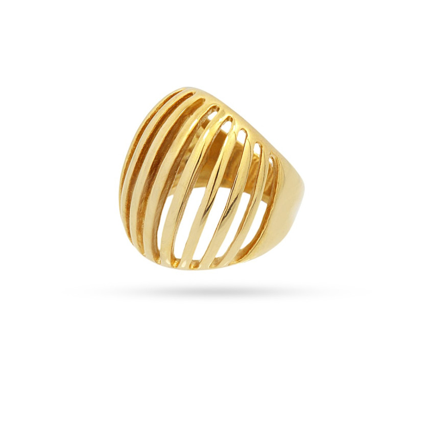 Anel ANARTXT Stripes Ring -...