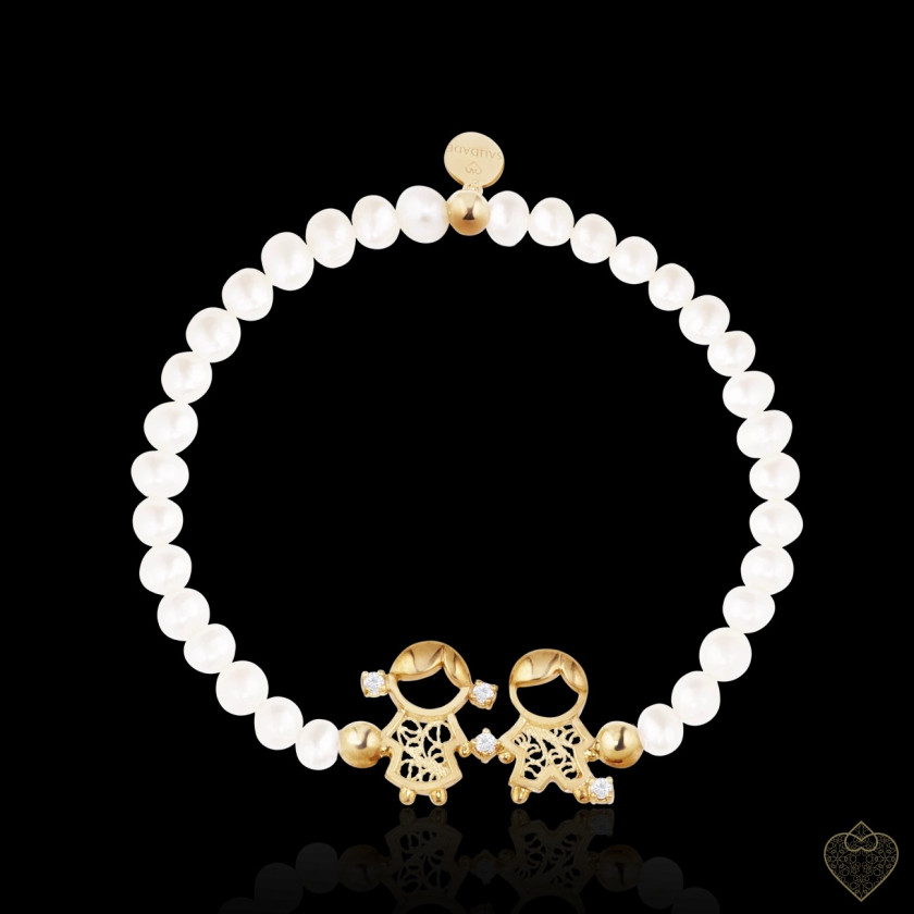 Pulseira Filigrana Perola...