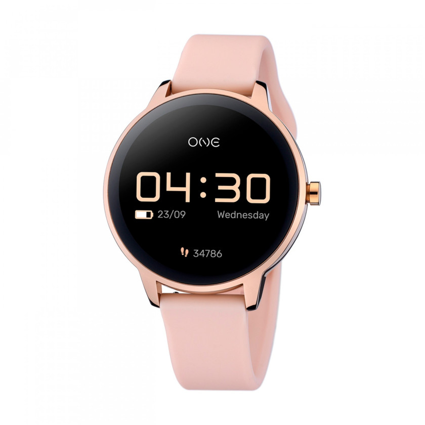 Relógio ONE QueenCall Ouro Rosa Silicone - Smartwatch
